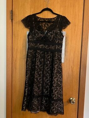 LOFT Black Lace Women's Dress